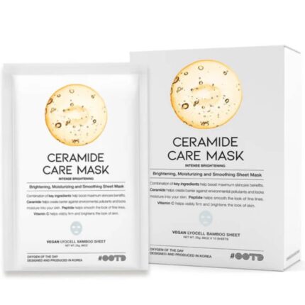 Ceramide Care Mask for brightening and moisturizing, perfect for hydrated and glowing skin
