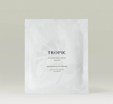 Tropic Hydrogel Face Mask sheet on white background