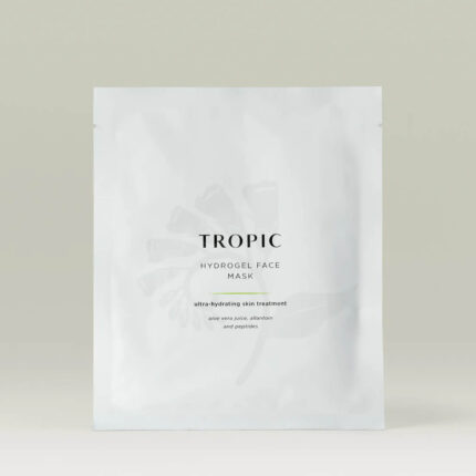 Tropic Hydrogel Face Mask sheet on white background