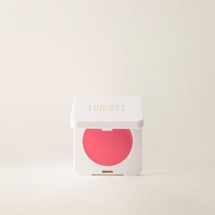 Summer Fridays blush butter balm in Pink Sunset—cream blush tube