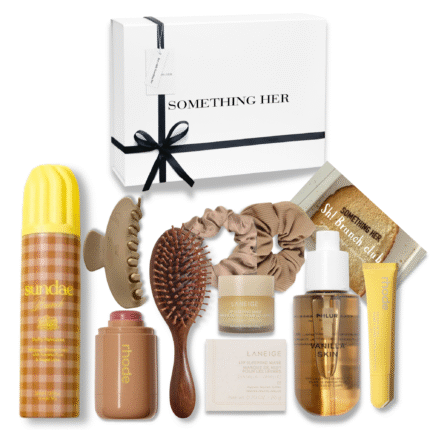 SH! Brunch Club self care gift box with vanilla beauty and cozy morning essentials