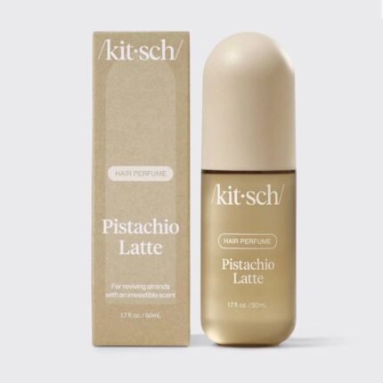 Kitsch pistachio latte hair perfume bottle for softly scented hair
