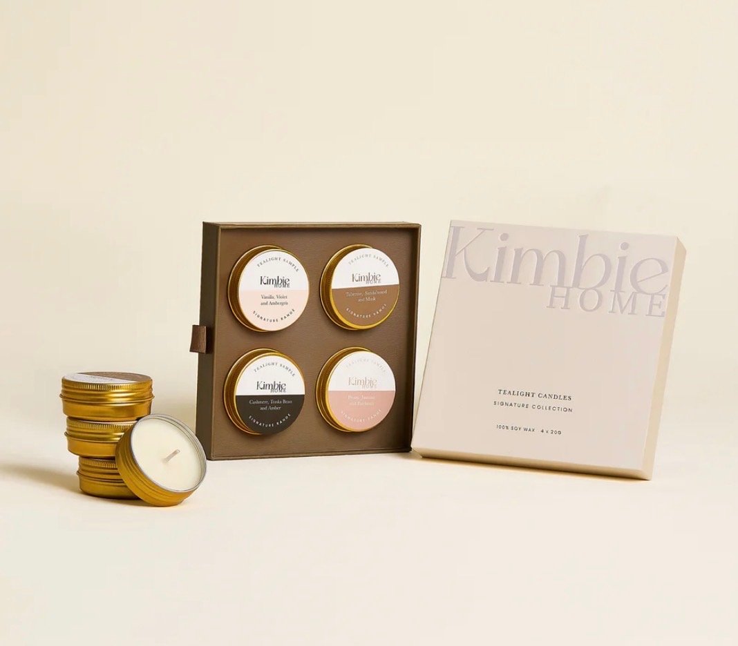 Screenshot Kimbie Home tealight candles for cozy home décor and ambiance