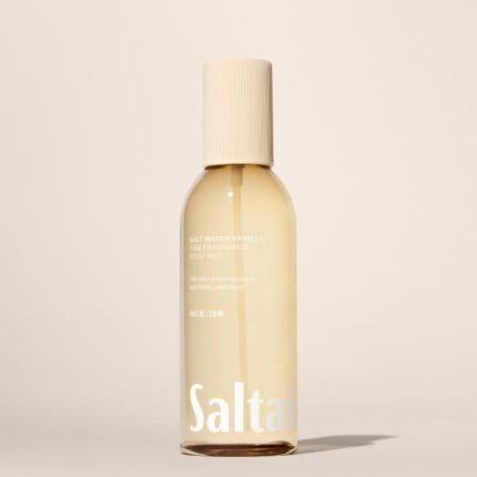 Saltair Water Vanilla Body Mist fine fragrance mist with creamy vanilla and fresh aquatic scent notes.