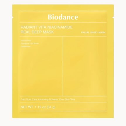 Biodance Radiant Vita Niacinamide Real Deep Mask facial sheet mask