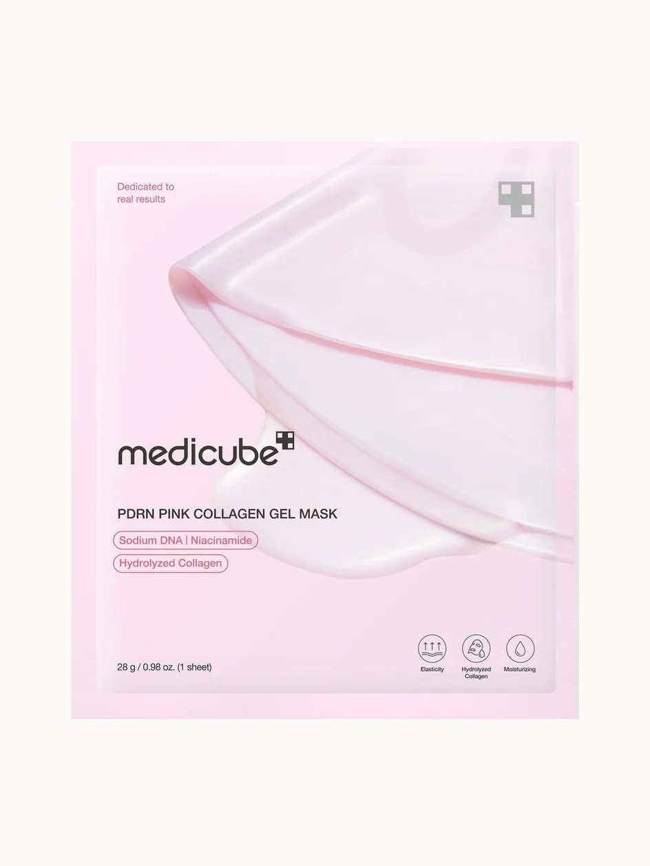 IMG_2710 Medicube Pink Collagen Gel Mask hydrating collagen face mask for plump and radiant-looking skin.
