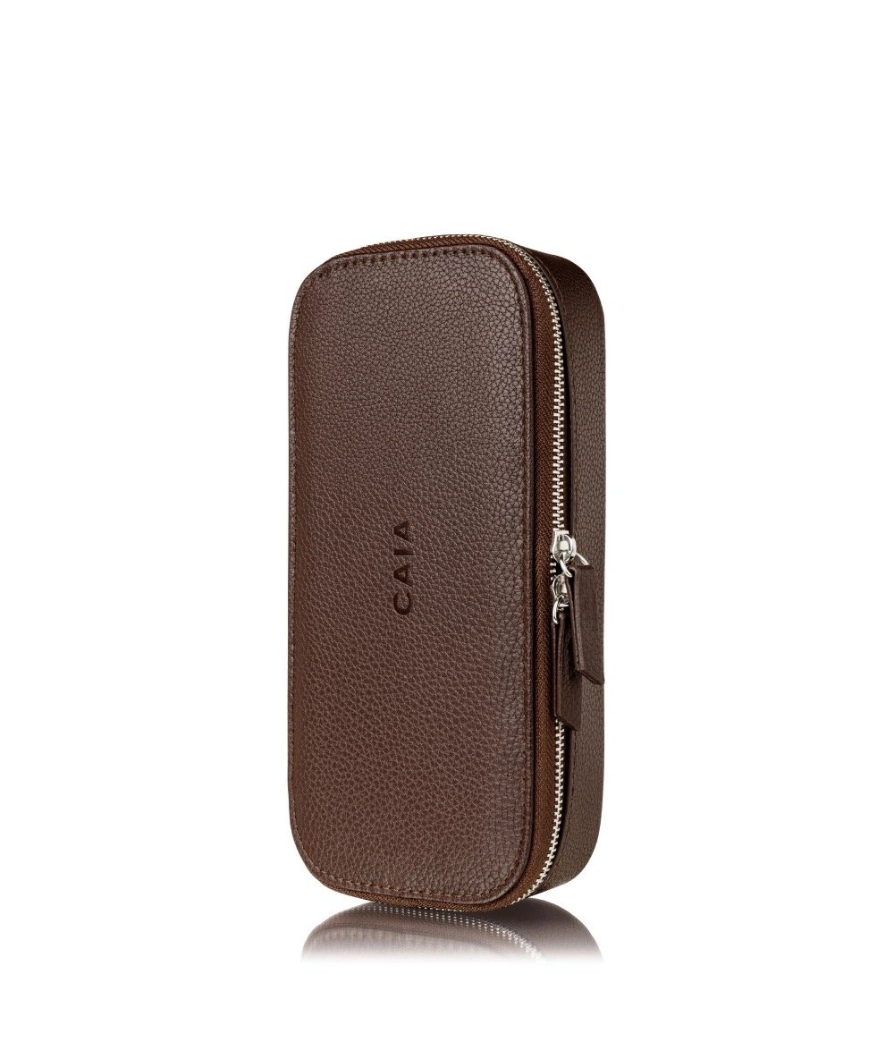 IMG_2777 Caia small beauty case in Espresso brown for makeup and beauty essentials
