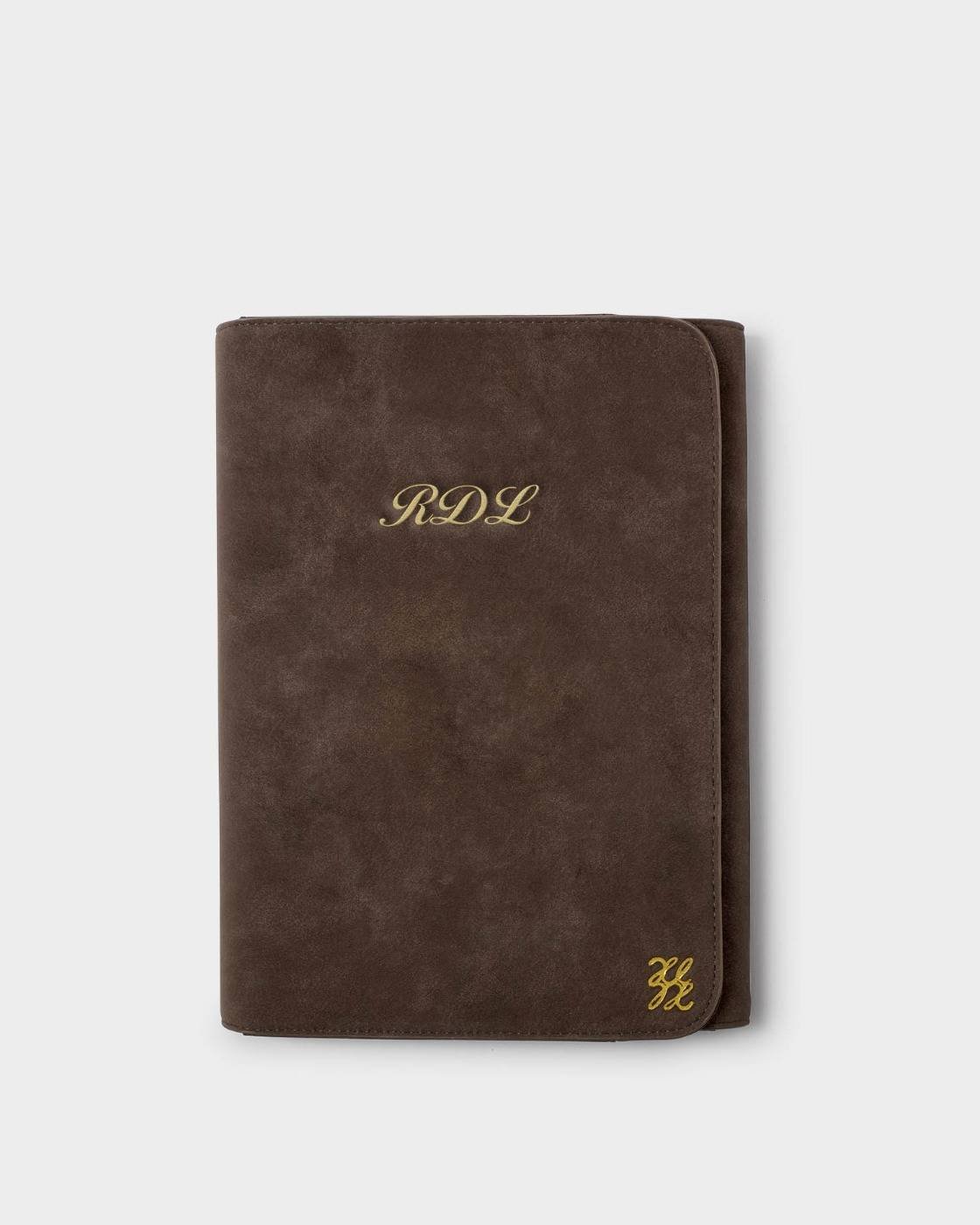 IMG_2790 Katie Loxton suedette planner in chocolate brown for everyday organisation